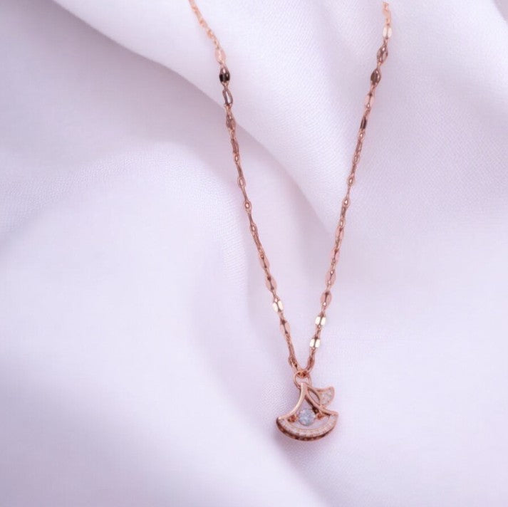 Anti Tarnish Rose Gold Necklace