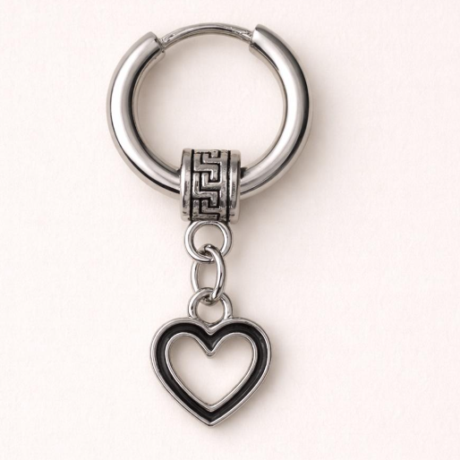 Men - Magestic Heart Earring