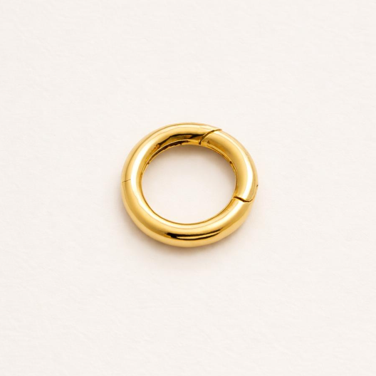 Men-Gold Circular Hoop One Side Earring