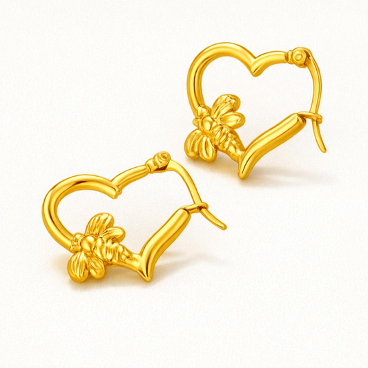 18K Gold Plated Share Falcon Hoop Anti Tarnish Earring