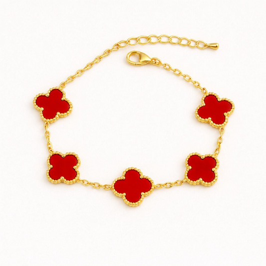 Red Clover Anti Tarnish Bracelet