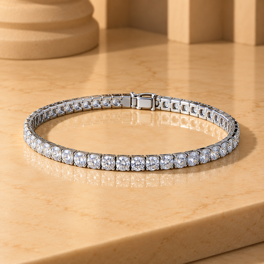 Silver Tennis Bracelet