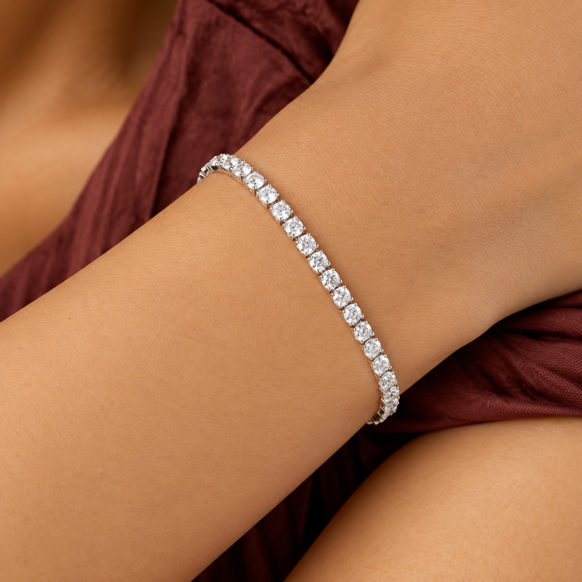 Silver Tennis Bracelet