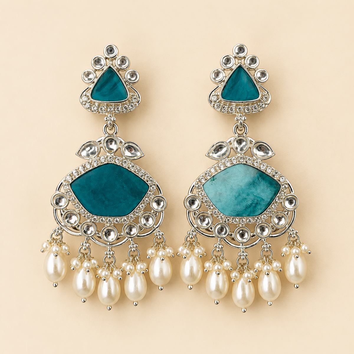 Exclusive Design Kundan Jhumka Earrings