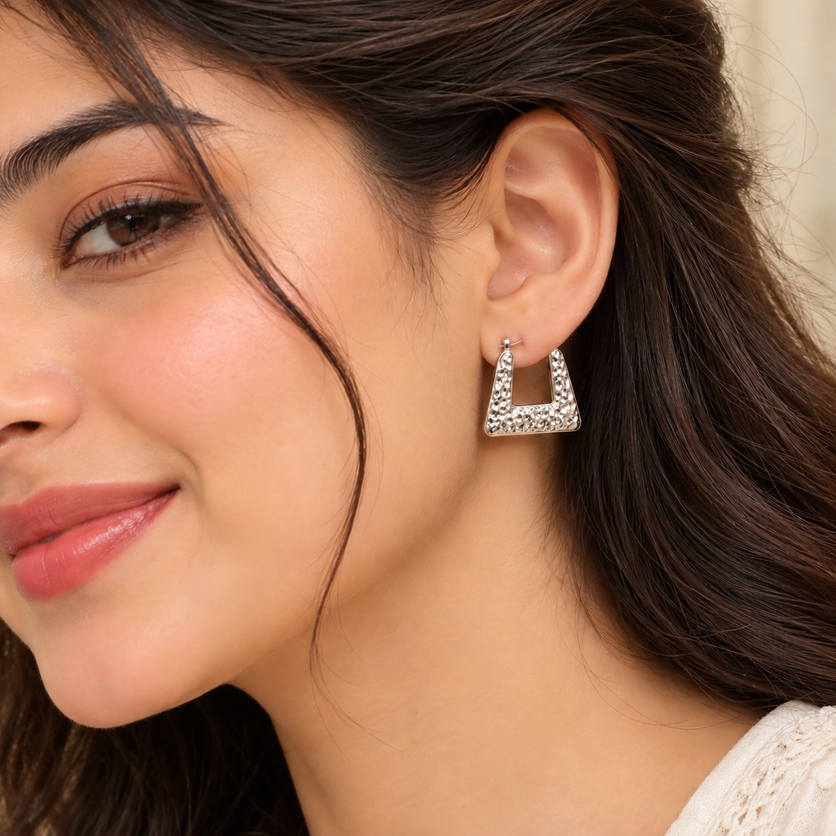 Anti-Tarnish Vintage Craft Triangle Earrings