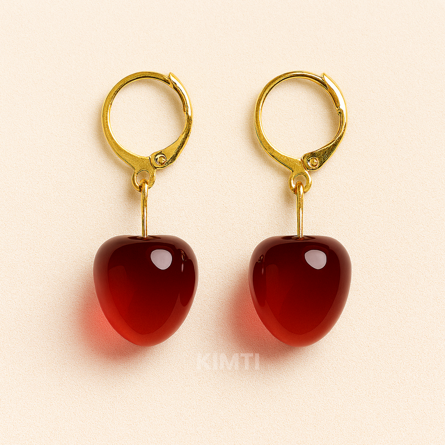 Cherry Pop – Bold Red Fruit Earrings