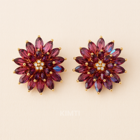 Aurora Blossom Stud Turkesh Earring