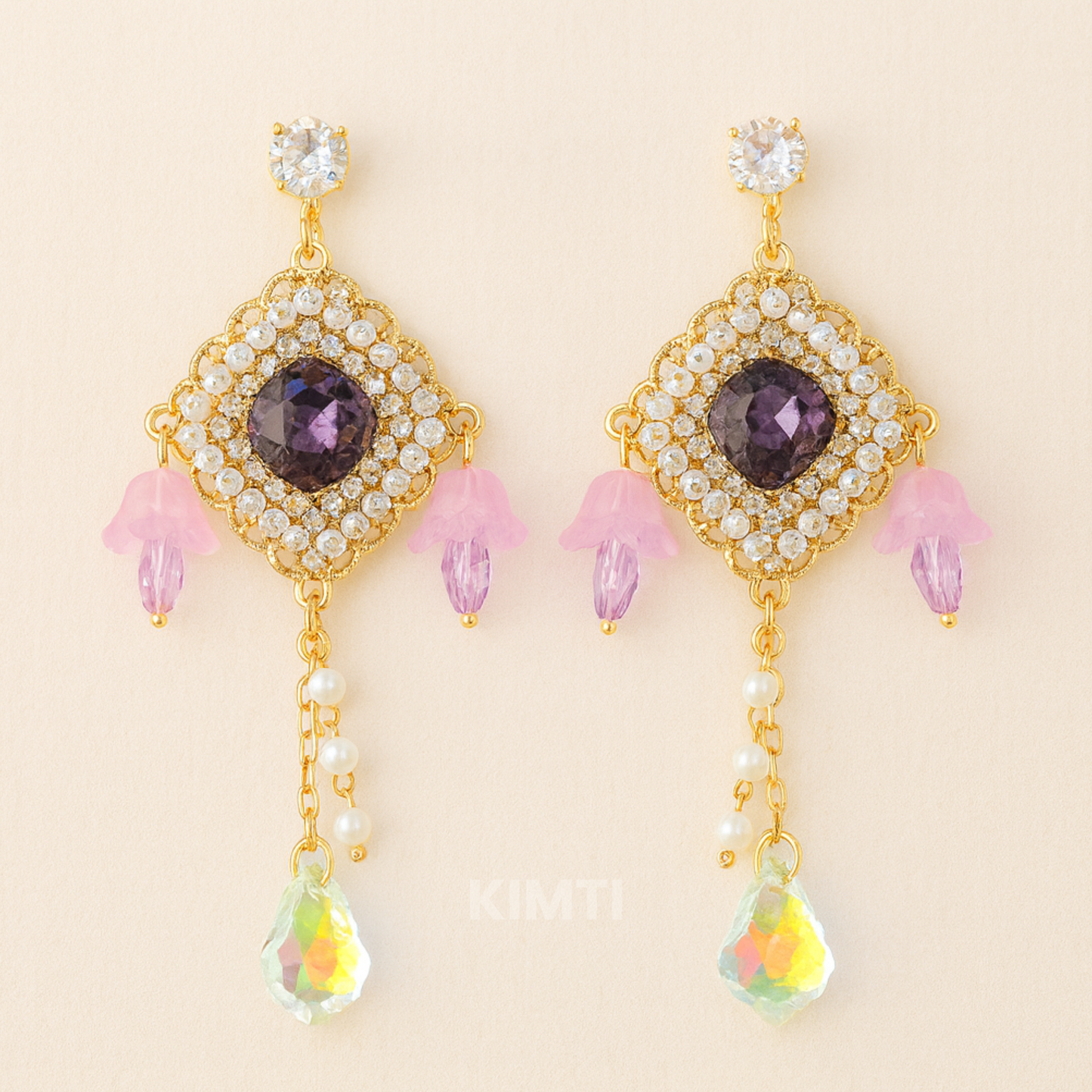 Crystalline Charm Dangle Turkesh Earring