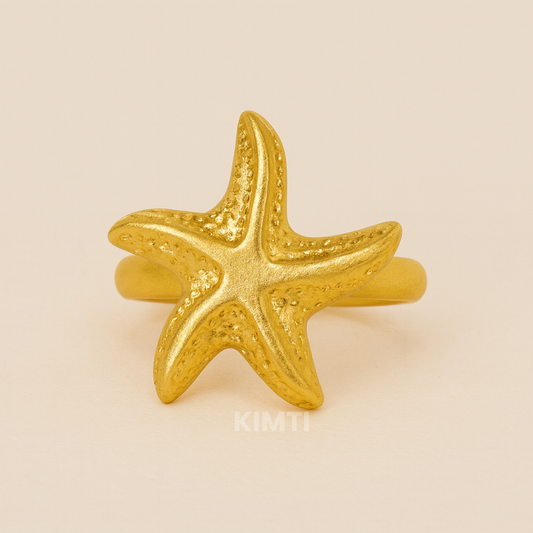 18k Gold Plated Mermaid’s Star Ring