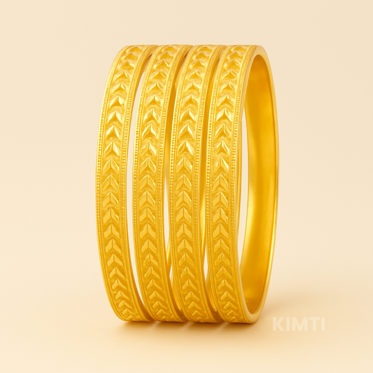Golden Leafsong Bangle (Size 24-26-28)