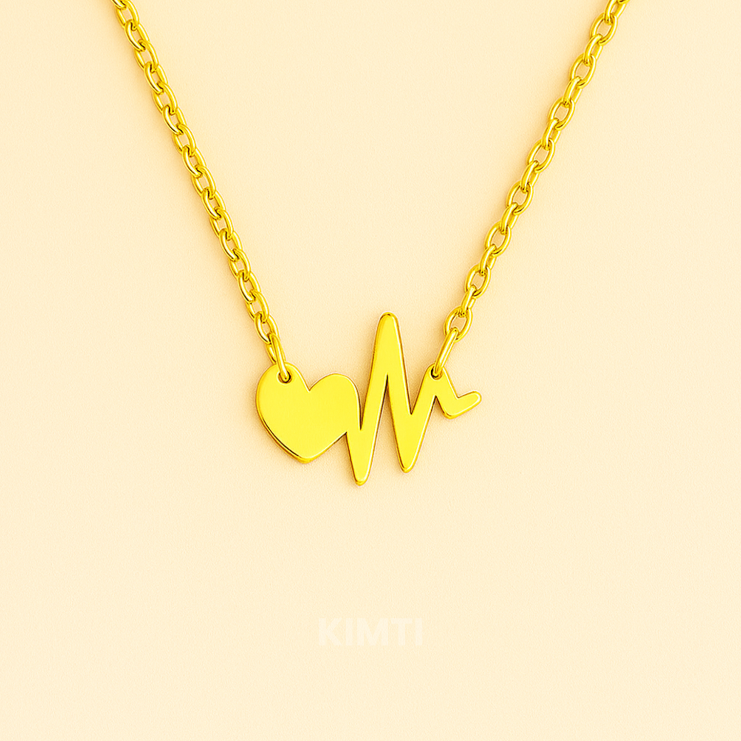 Heartbeat Gold Necklace