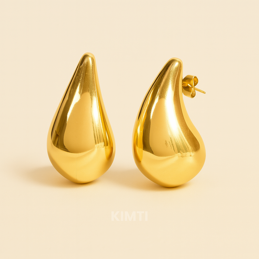 18K Gold Plated Tear Drop Earring