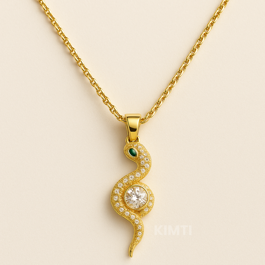 Eternal Serpent Pendant Neckalce