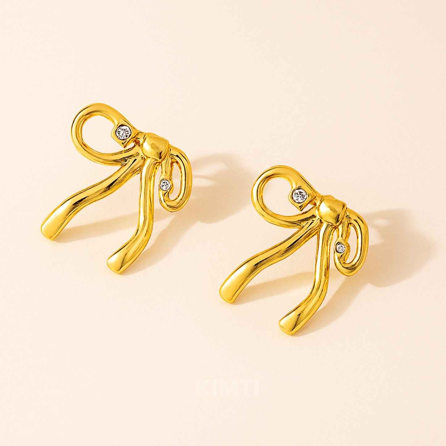 18k Gold Plated Twinkle Tie Earring