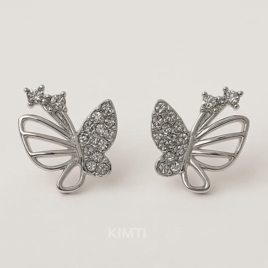 Sparkling Butterfly Earrings