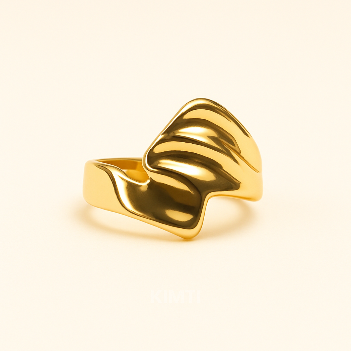 18k Gold Plated Orbit Luxe Ring