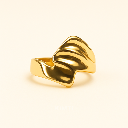 18k Gold Plated Orbit Luxe Ring