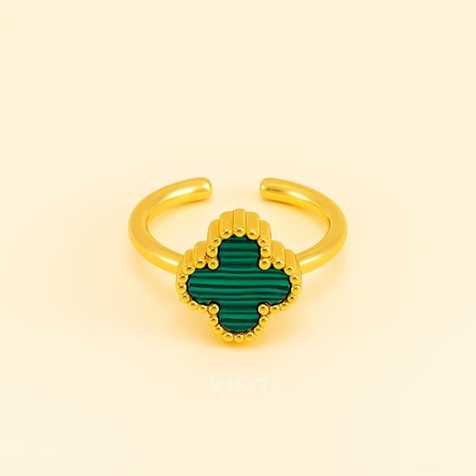 Green Clover Anti Tarnish Ring