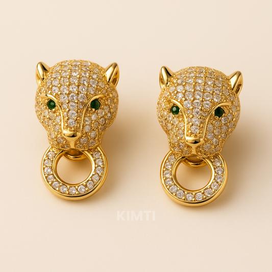 Jungle Majesty Panther Earrings