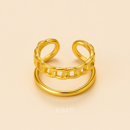18k Gold Plated Amira Anti Tarnish Ring