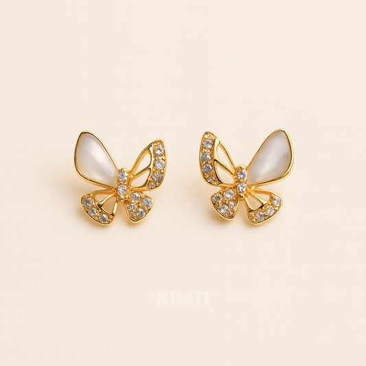 Midnight Bow Stud Earring