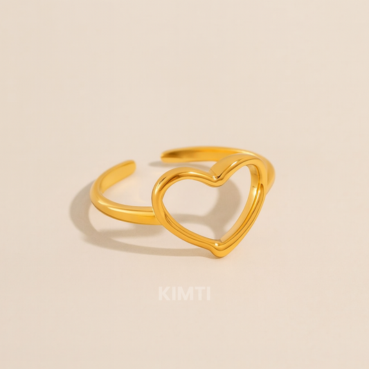 18k Gold Plated Pureheart Band Ring