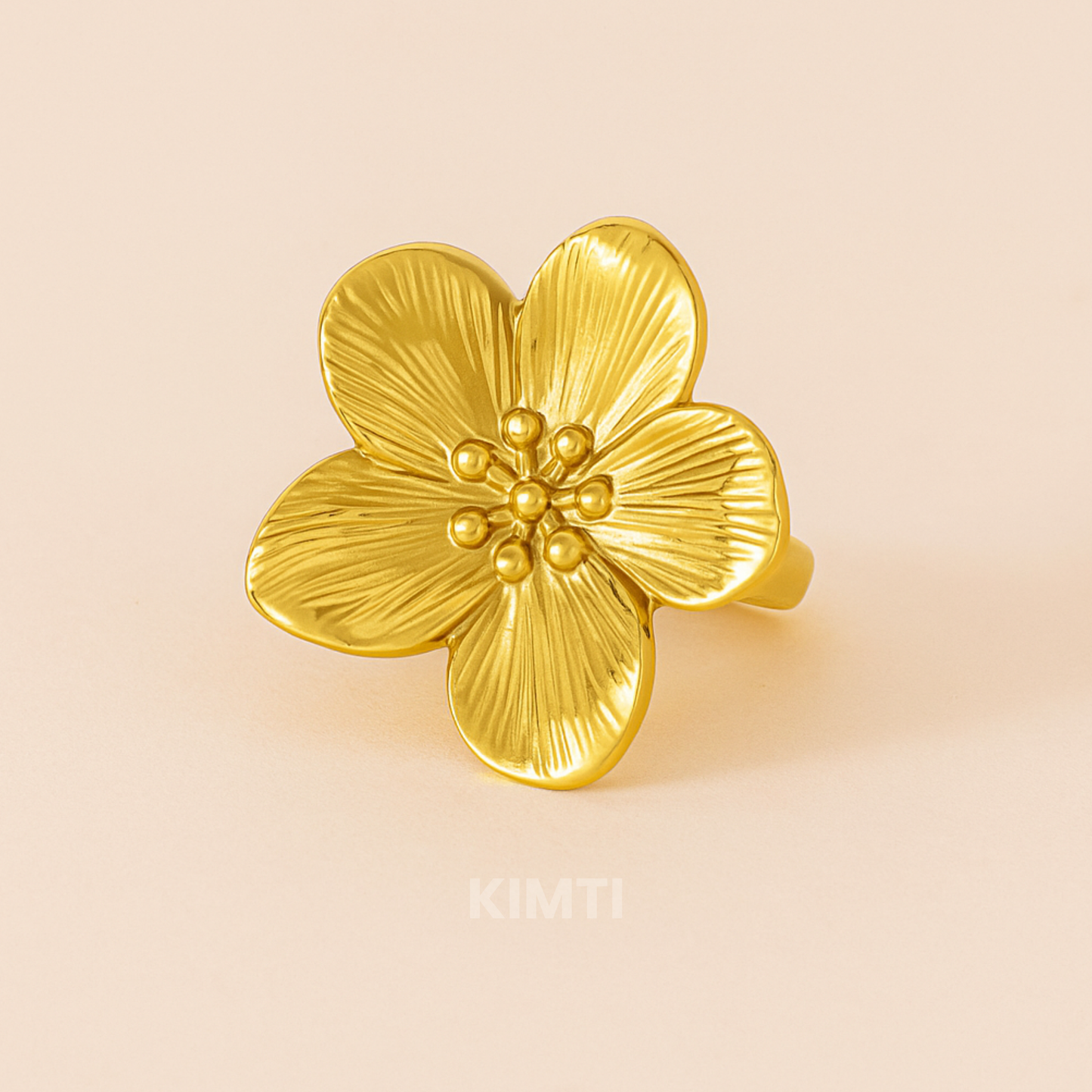18k Gold Plated Dawn Flower Ring
