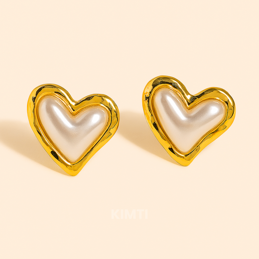 18k Gold Plated Pearl Embrace Earring