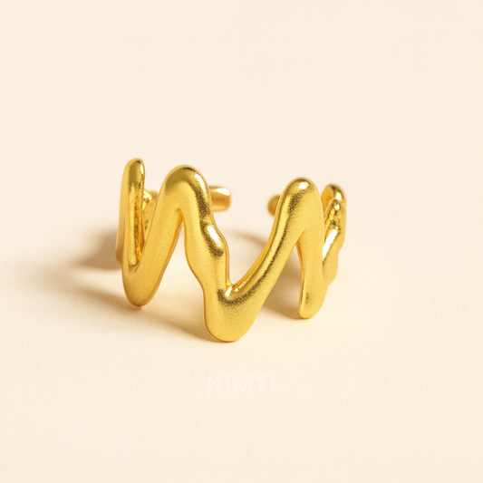 18k Gold Plated Youthful And Trendy Ring