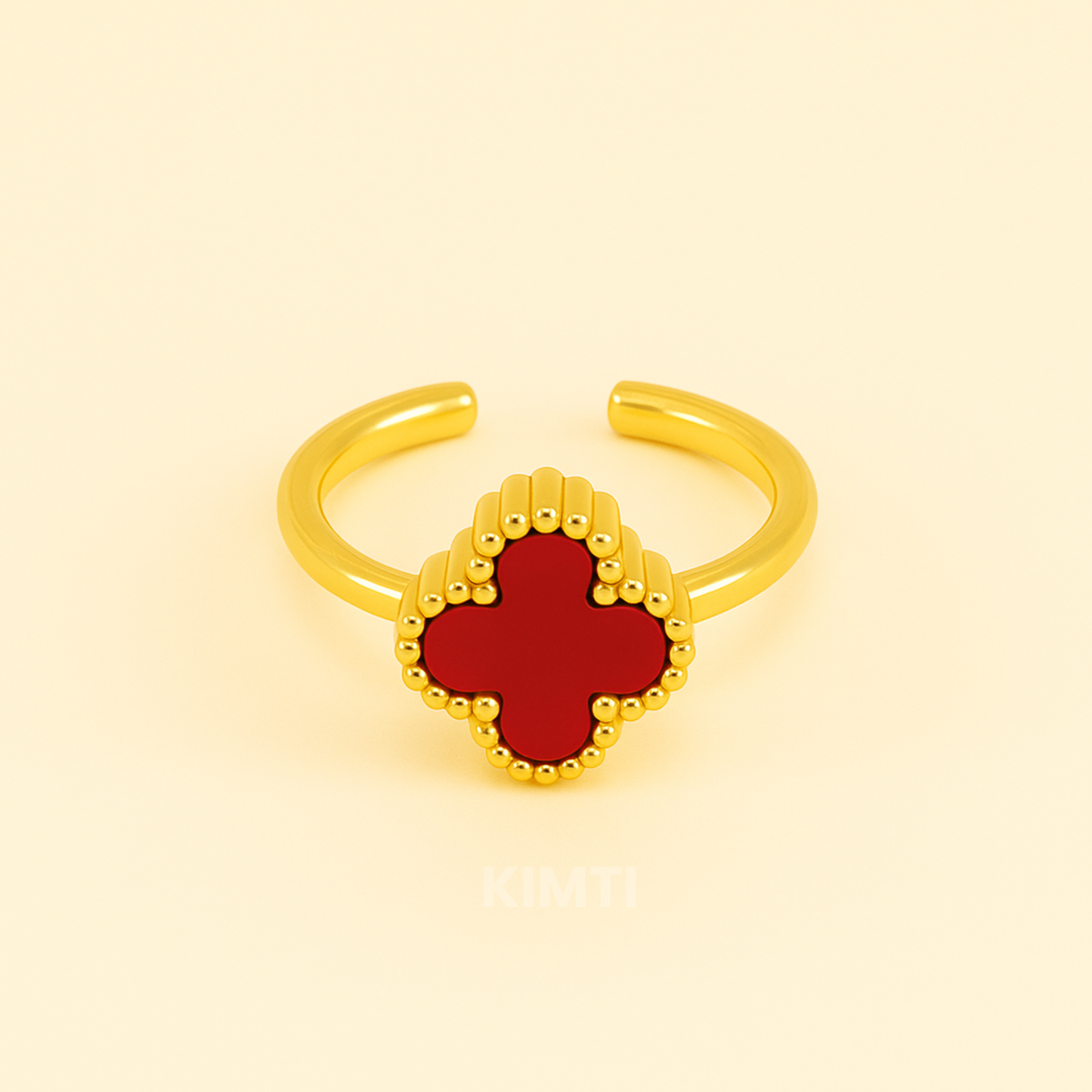 Red Clover Anti Tarnish Ring