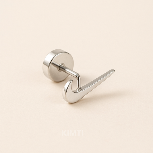 Men- Silver Surge Earring