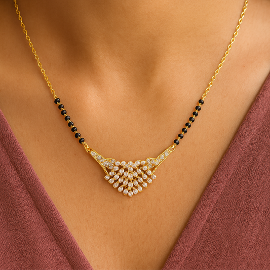 Peacock Glory Pendant Mangalsutra