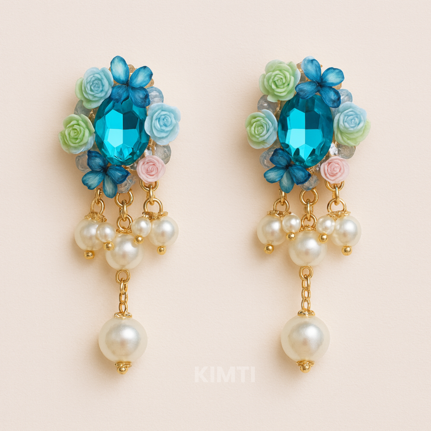 Royal Bloom Dangles Turkesh Earrings