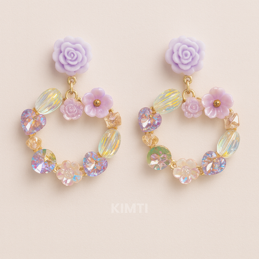 Orchid Glow Turkesh Earrings