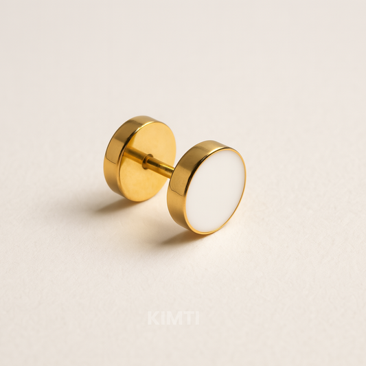 Men- Golden Frost Earring