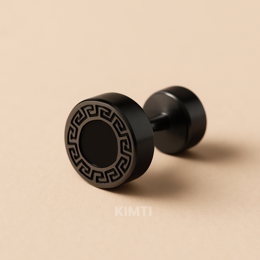 Men -Black Magnetic One Sode Stud Earring