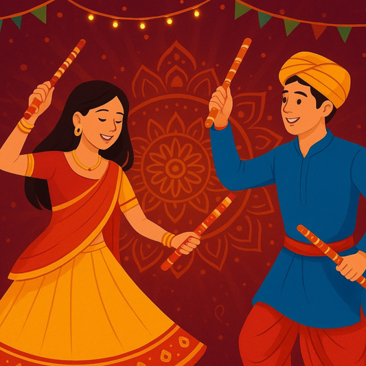 Rangila Raas Dandiya Sticks