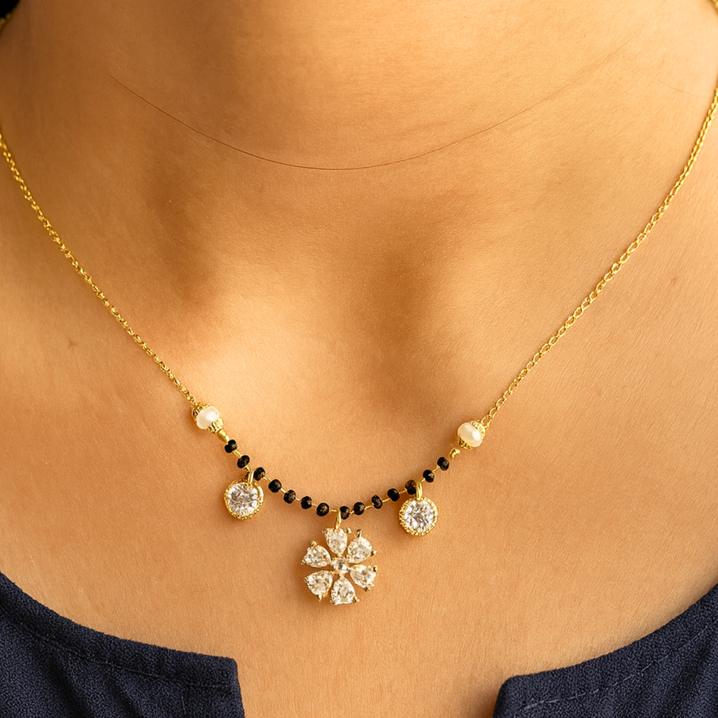 Divya Blossom Pendant Mangalsutra