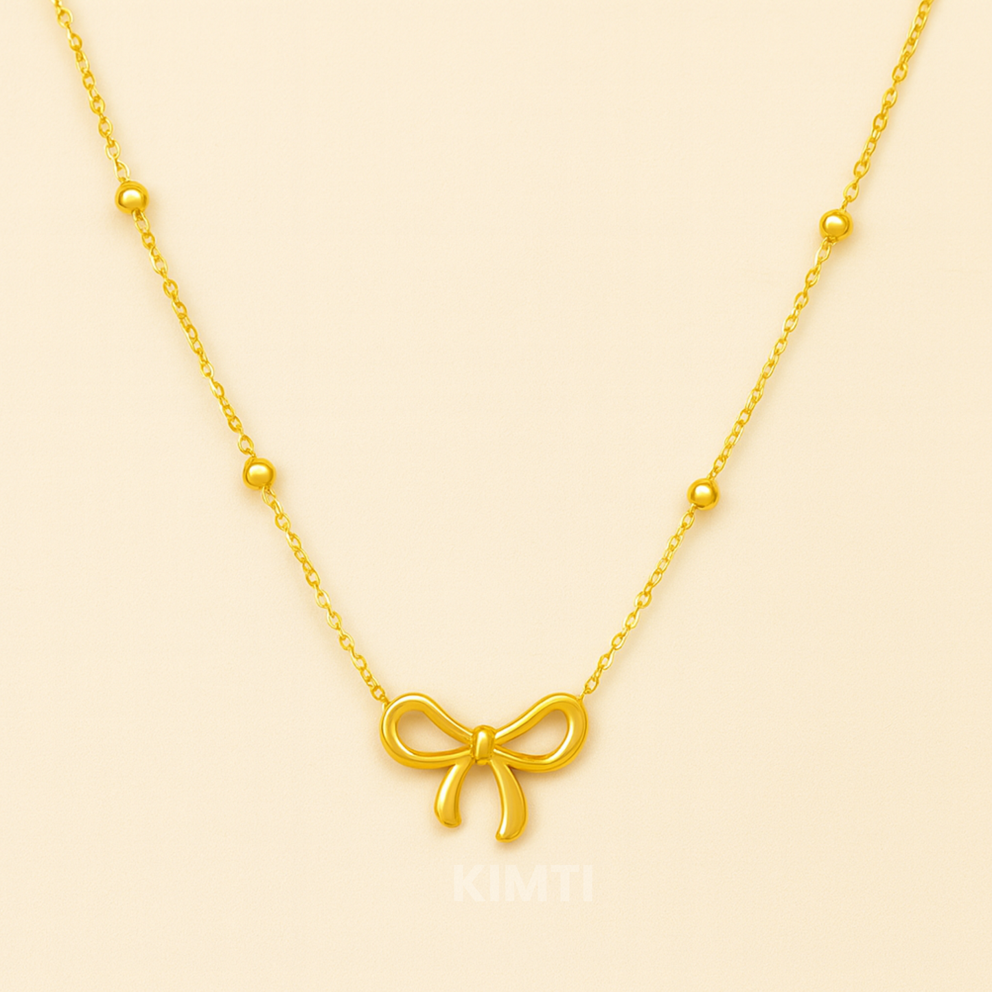 Belle Bow Anti Tarnish Necklace