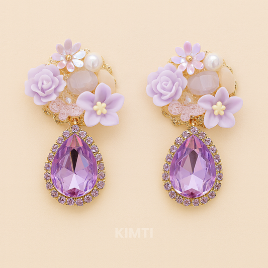 Amethyst Garden Turkesh Earring