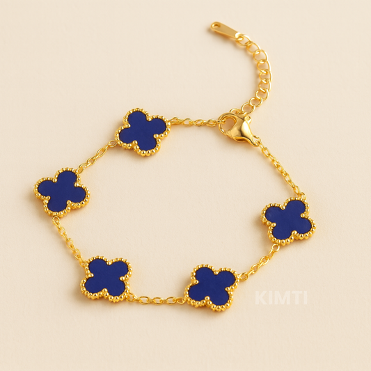Blue Clover Anti Tarnish Bracelet