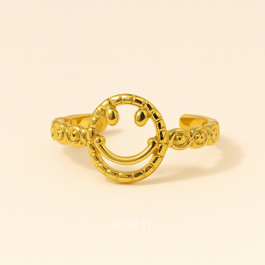 18k Gold Plated Endless Smiles Ring