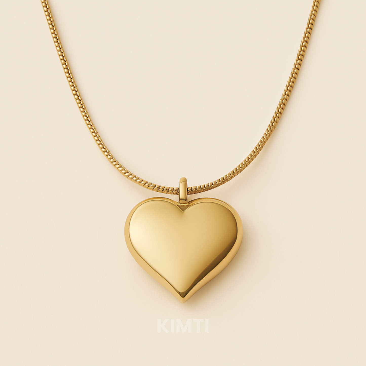 Anti Tarnish Heart Necklace