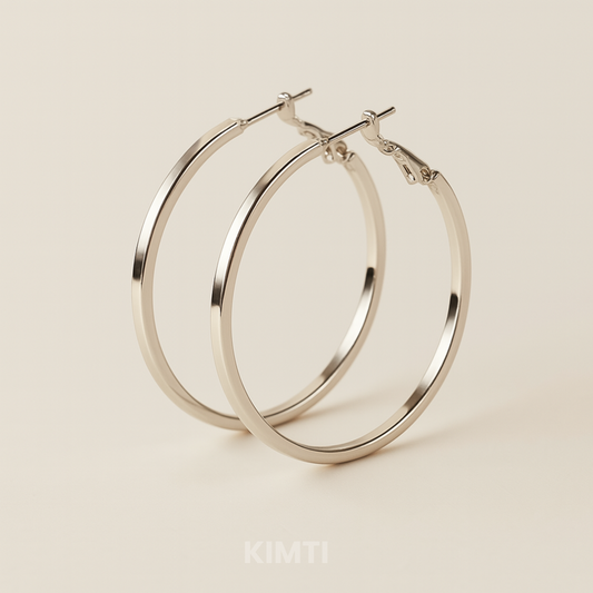 Silver Sterla Hoops Earring