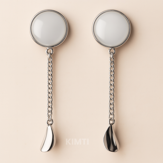 Silver Chain Dangle Earrings