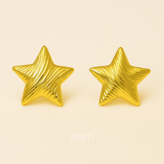 18k Gold Plated Starla Stud Anti Tarnish Earring