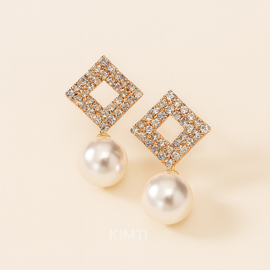 Glimmer Square Elegance Earring