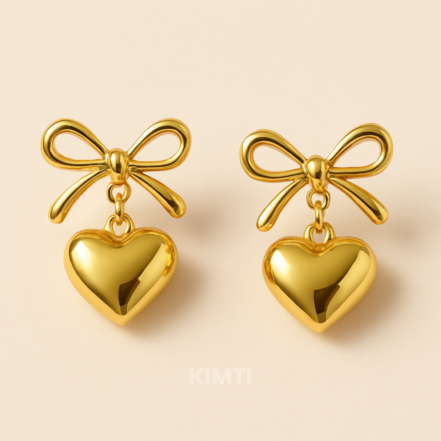 18K Gold Plated Bow Affair Earrings