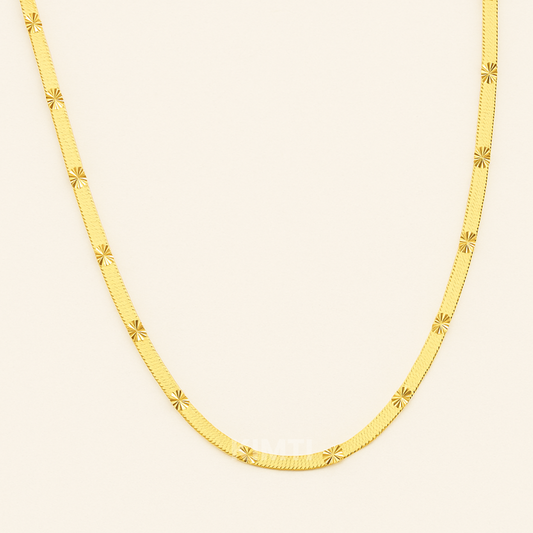Men-18k Gold Plated Anti Tarnish Snake Chain
