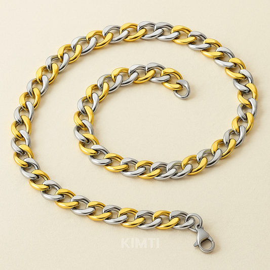 Men-Gold Duo Tone Stainless Steel Chain